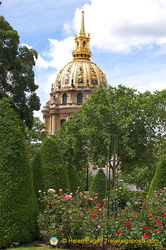 View of the Ivalides dome from the Musee Rodin